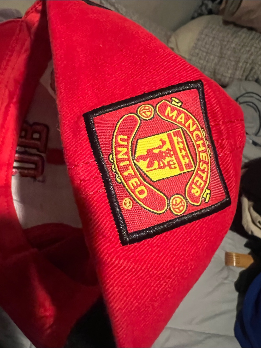 Red Manchester United Embroidered cap